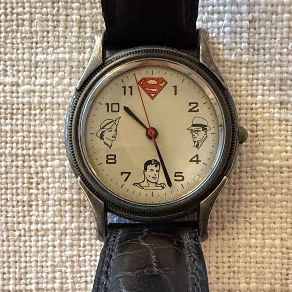 Fossil limited collectors edition Superman Watch with Black Strap